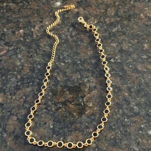 Ettika Gold and Black Circle Necklace